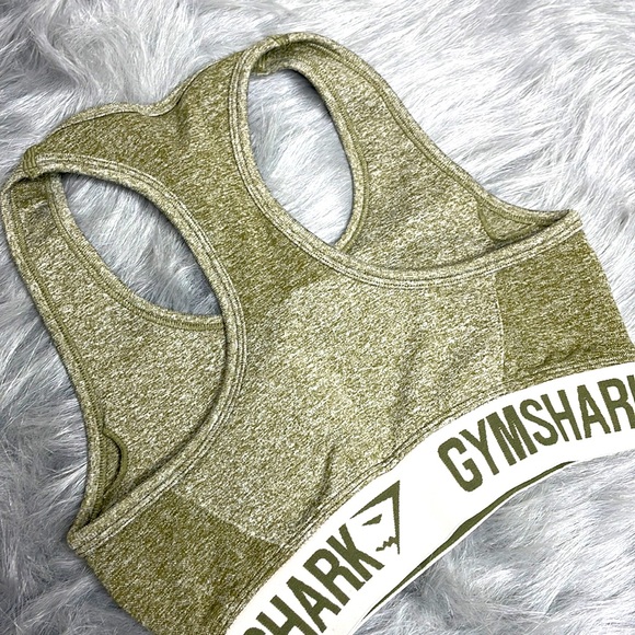 Gymshark Flex Sports bra in size Small and color Khaki Green. - Picture 3 of 4